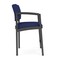Lesro Lenox Steel Hip Chair Metal Frame, Charcoal, OH Cobalt Upholstery LS1161 - alternate 2
